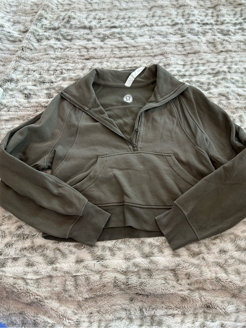 Lululemon Athletica Scuba Oversized Funnel Neck Half Zip